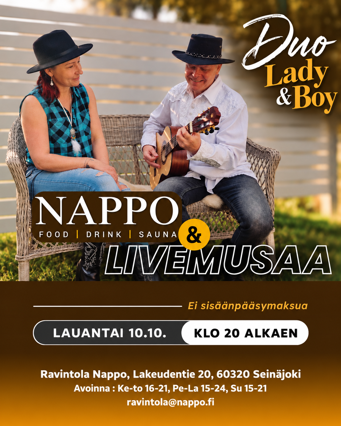 Livemusaa Joupiskalla - Duo Lady & Boy
