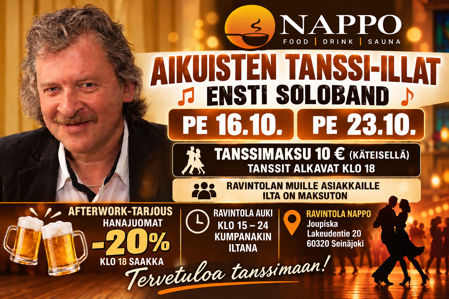 Aikuisten Tanssi-illat Joupiskalla - Ensti Soloband